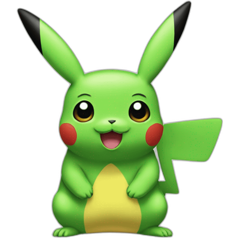 green pikachu emoji