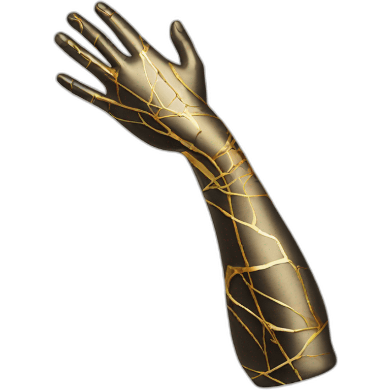 Kintsugi arm emoji