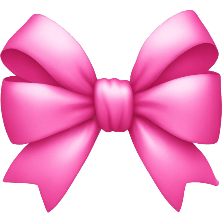 Pink simple bow emoji