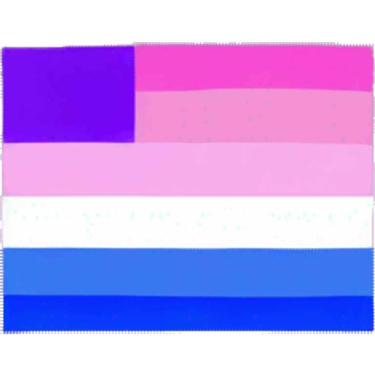 bisexual flag - pink, purple, ad blue emoji