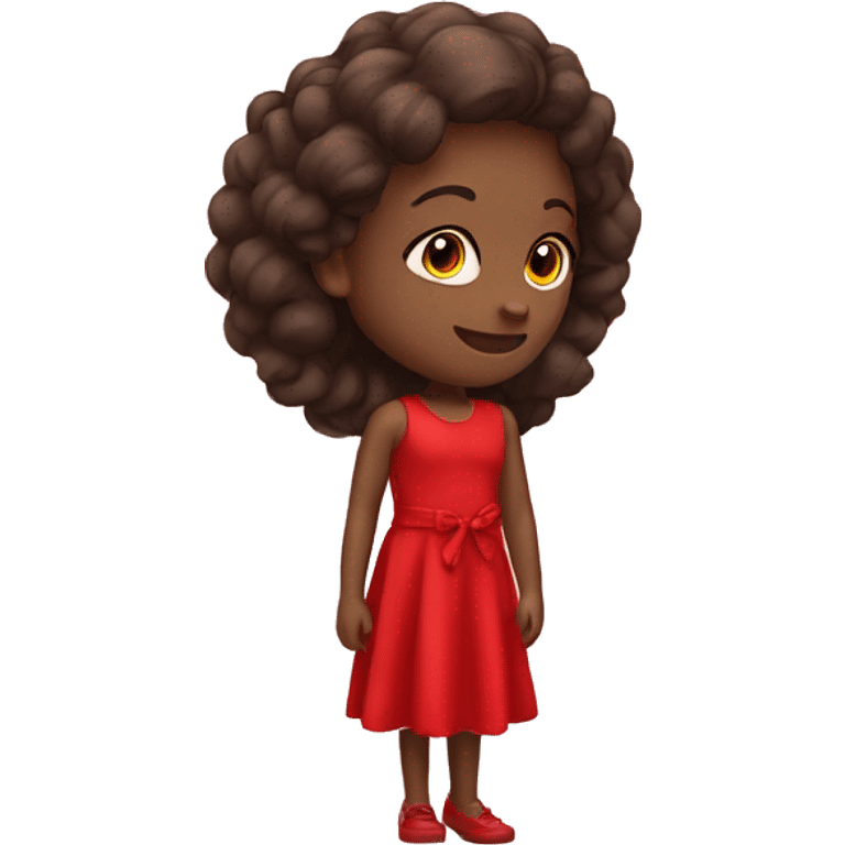 red dress girl emoji