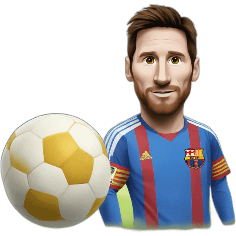 Messi sur un chévre emoji