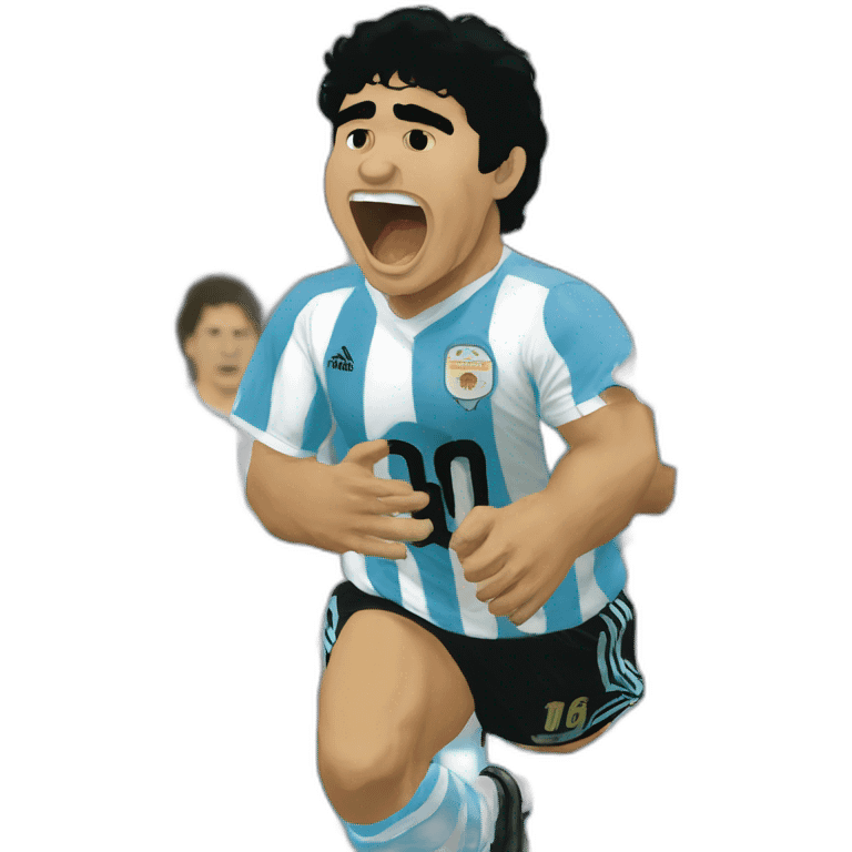 Maradona run 86 argentina emoji