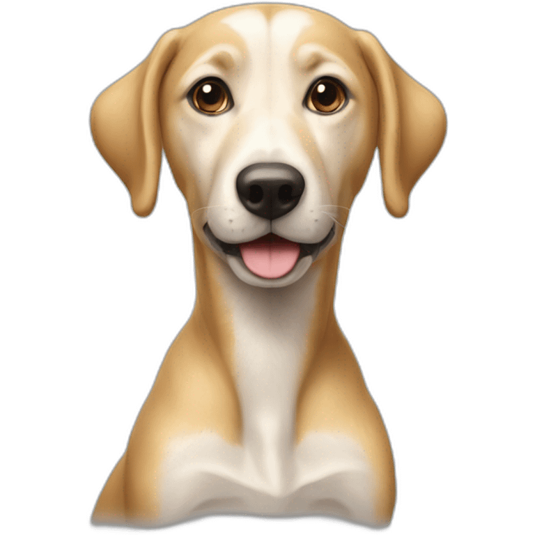 Chien sur le dos d une autruche emoji