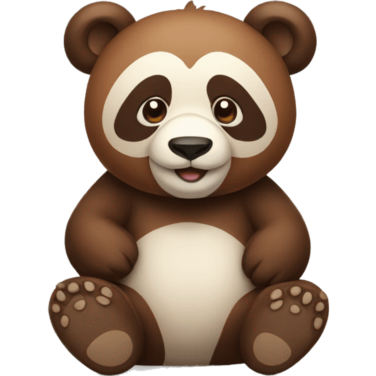 Brown panda bear emoji