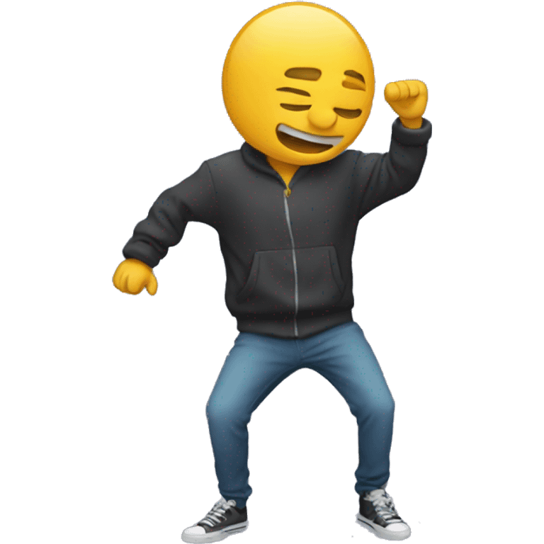 Une personne qui dab emoji