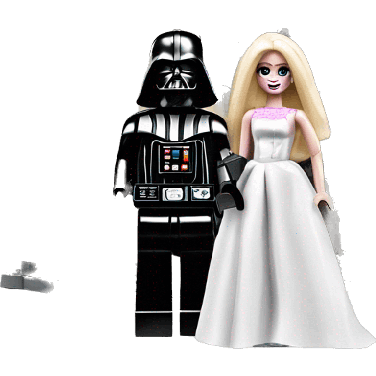 Lego Darth Vader and Barbie’s very dusty old disturbing disgusting ghostly haunted horror dream house mansion  emoji