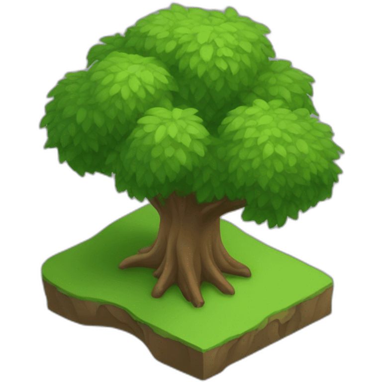 tree isometric emoji