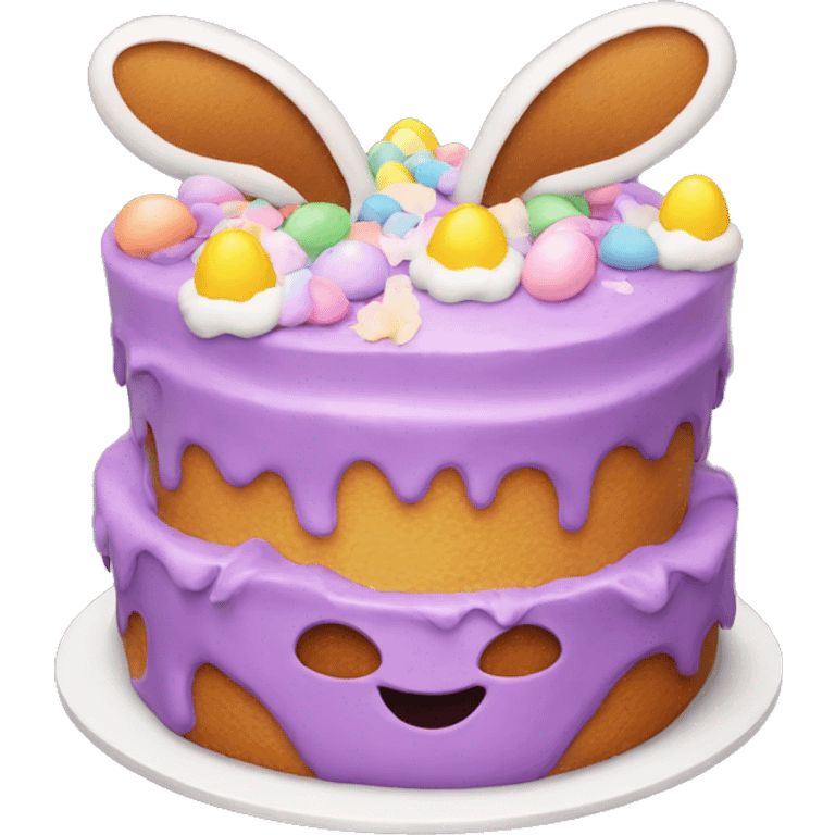 funny Easter cake  emoji