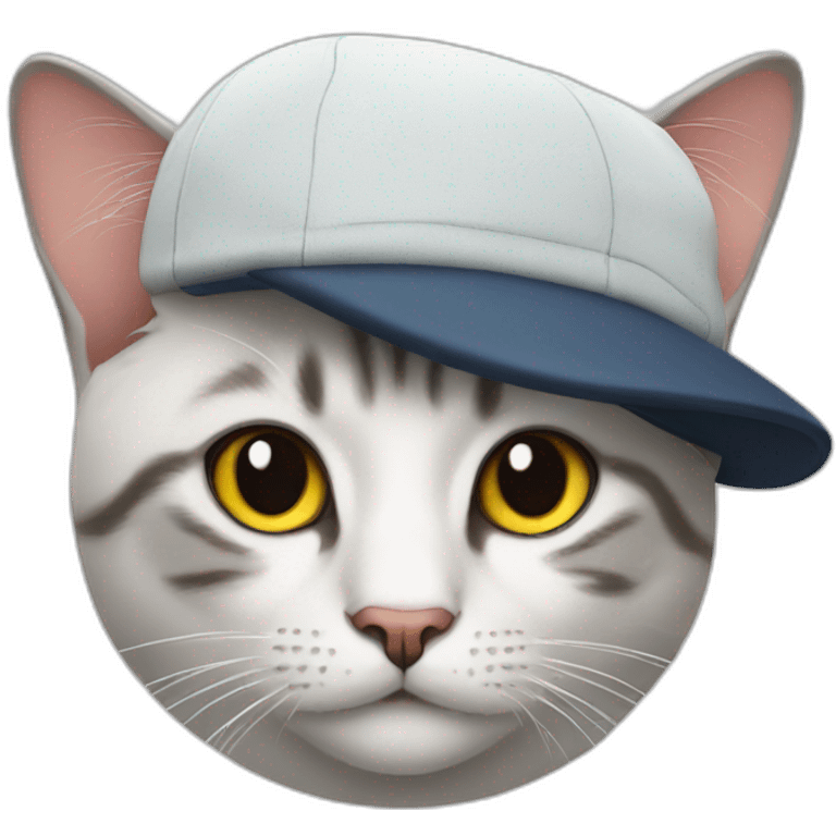 cat with a cap emoji