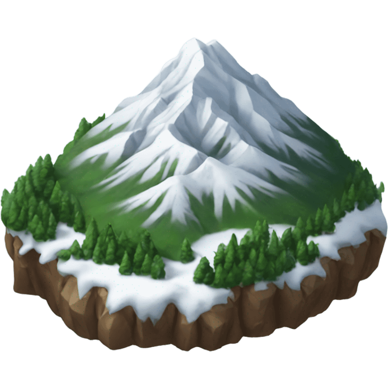 Mountain snow emoji