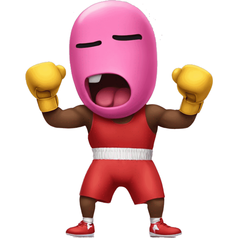 Boxing bubblegum emoji