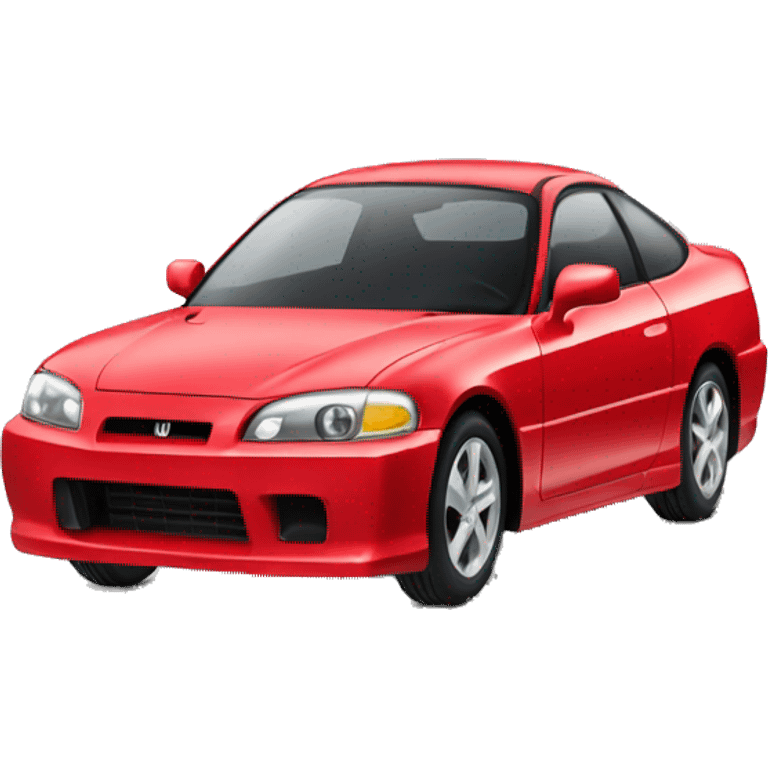 Red Honda coupe  emoji