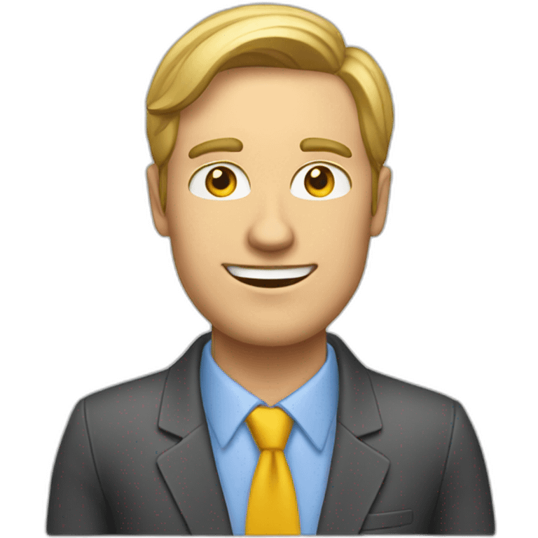 white guy sales advisor emoji