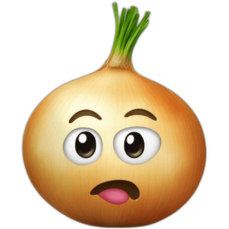 Onion with face  emoji