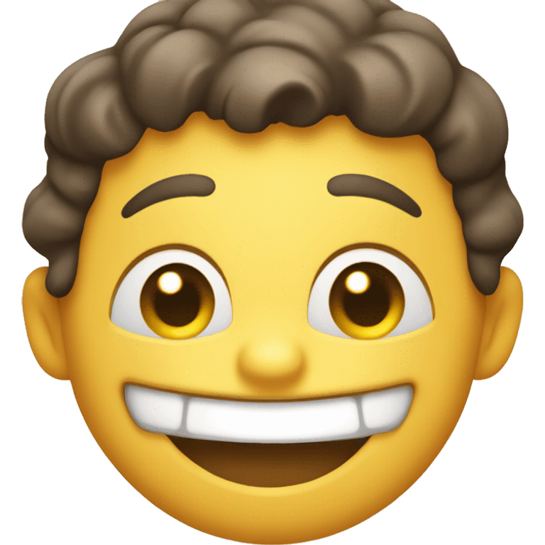 An emoji of a smiling face with a dimple on one cheek, giving a cheerful and friendly expression emoji