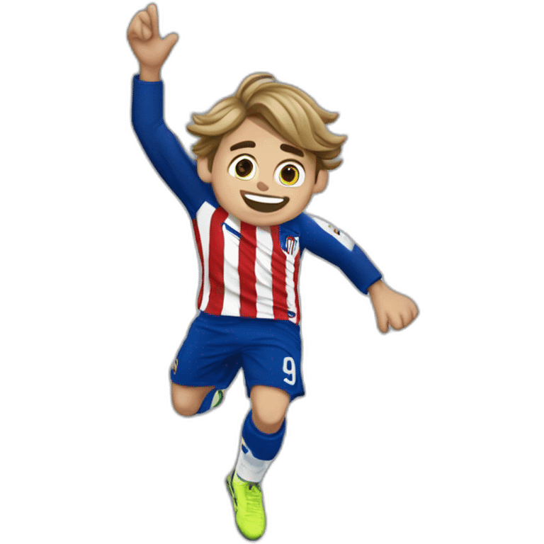 griezmann dancing doing his célébration emoji