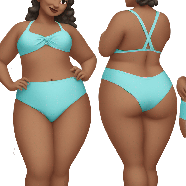 Plus size bathing suit  emoji