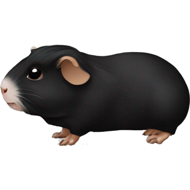 Black guineapig  emoji