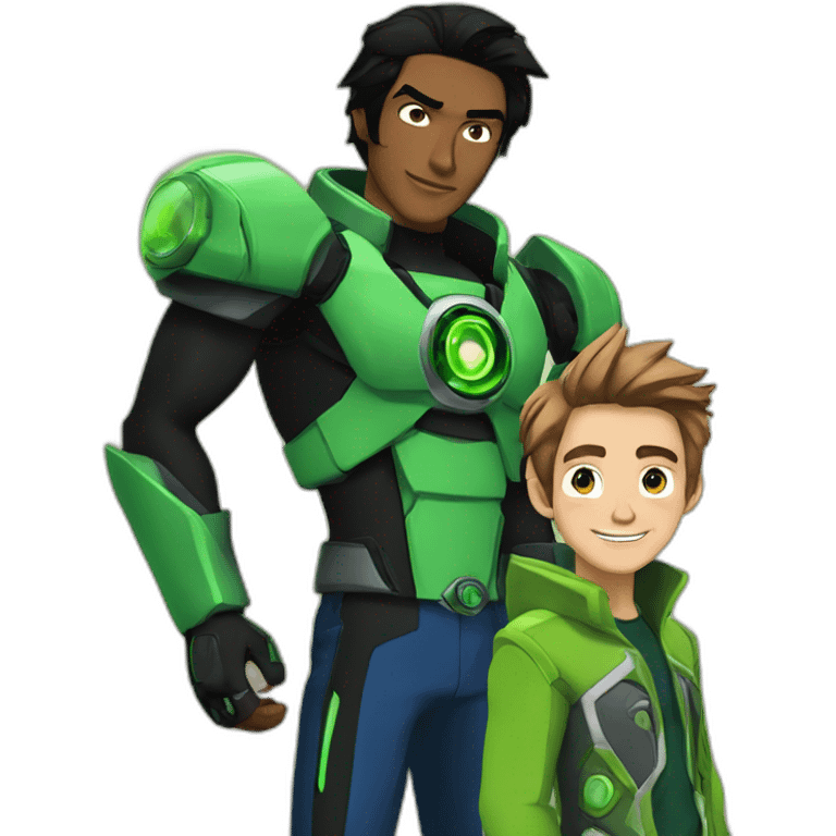 Ben Tennyson with omnitrix emoji