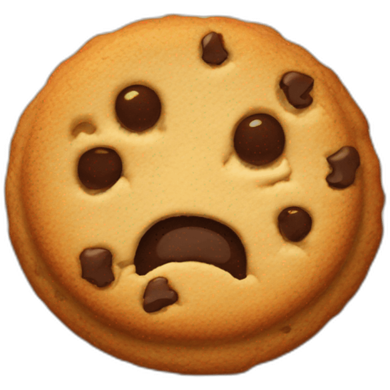 Bitten cookie emoji