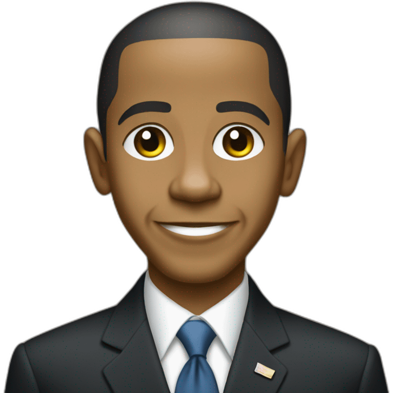 barak obama young emoji