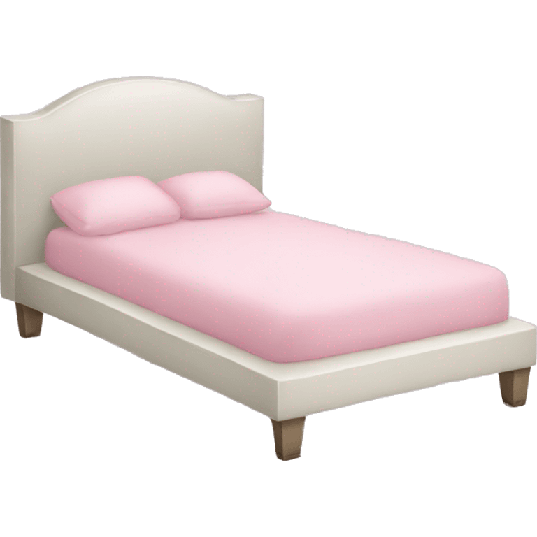 Light pink bed emoji