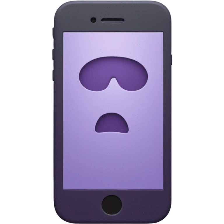 Purple iPhone 14 emoji