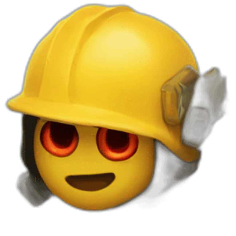 Un diablo con casco emoji