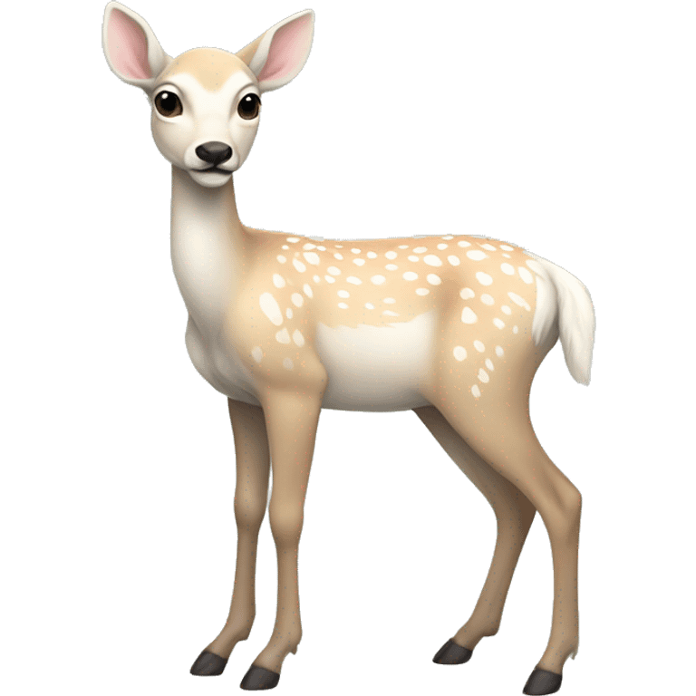 white fawn full body emoji