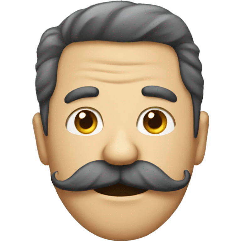 Funny moustache  emoji