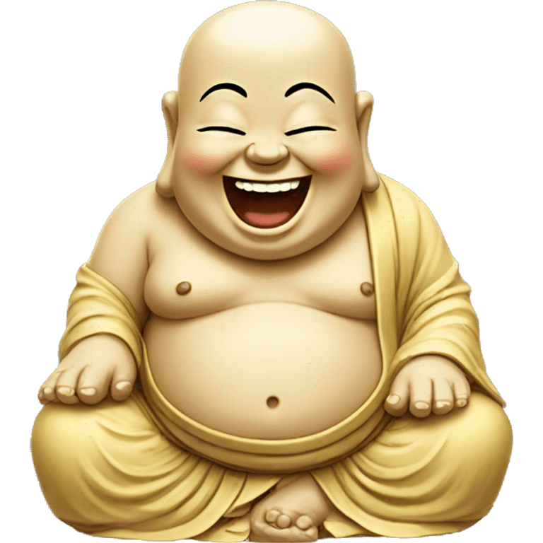 Laughing buddha emoji