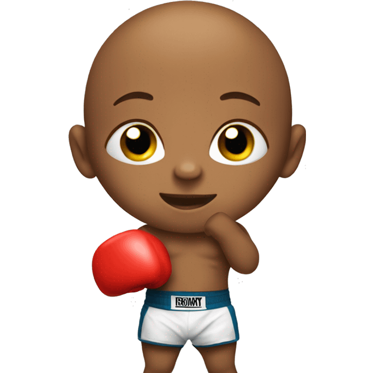 Baby with boxing gloves emoji