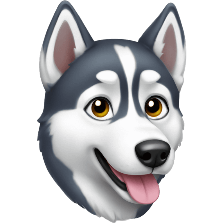 cute husky emoji