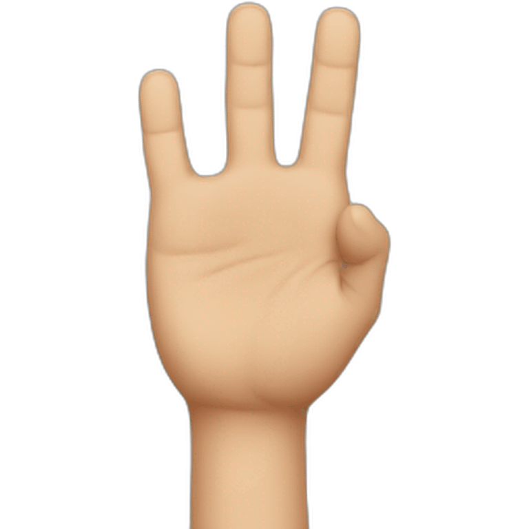 Hand 2 fingers emoji