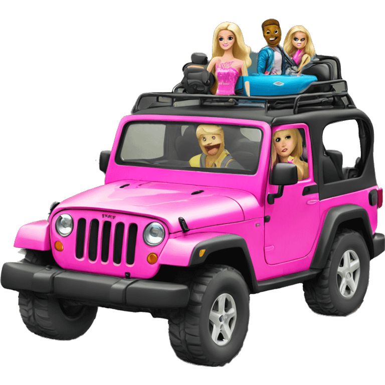  Barbie themed jeep adventure  emoji