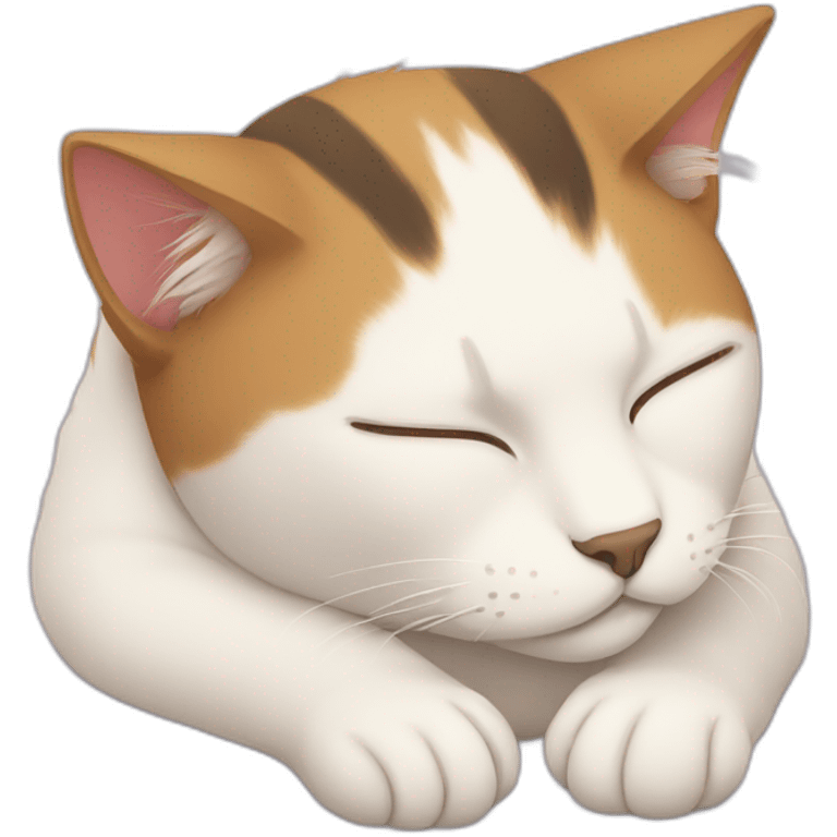 a sleepy cat emoji