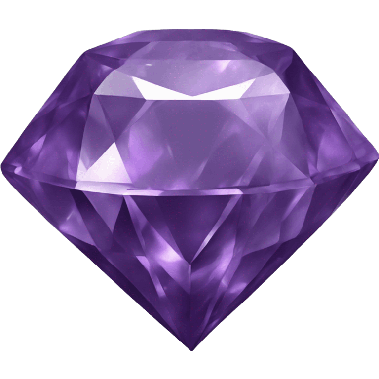 Purple opaque diamond  emoji