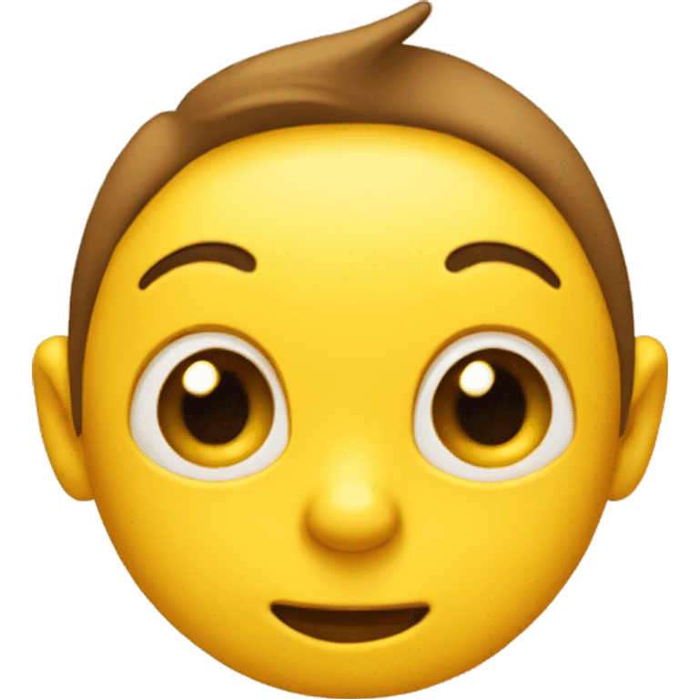 yellow emoji with ears and nose emoji