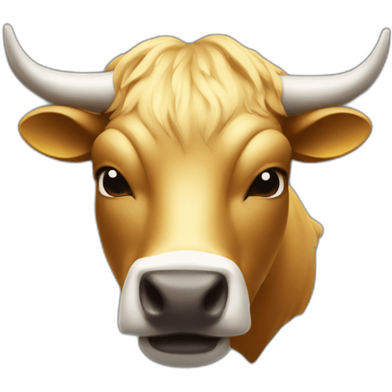 Bitcoin bull emoji