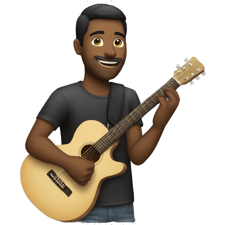 man playing guitar emoji