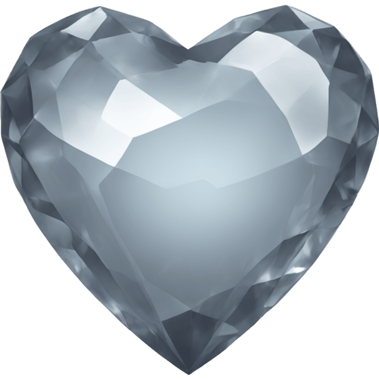 Light gray crystal heart emoji