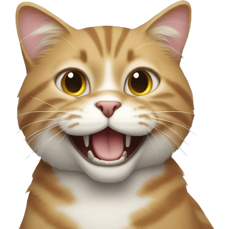 Le chat rigole avec les 32 dents  emoji