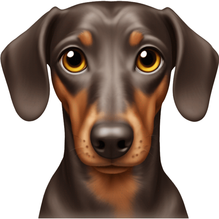 Dachshund brown dapple  emoji