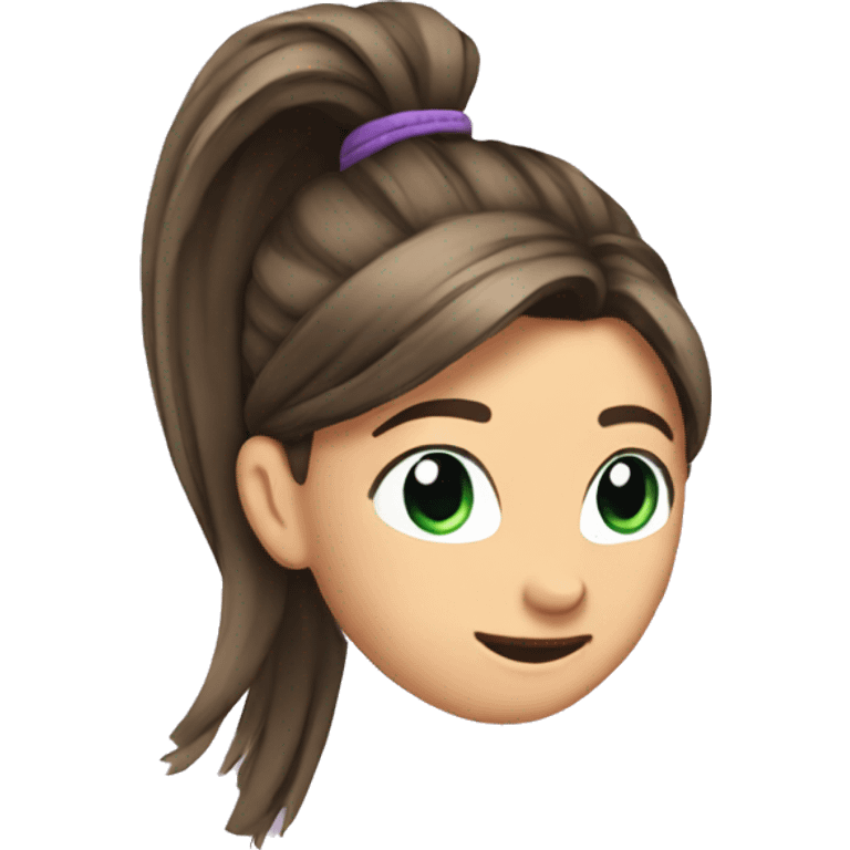 Pony tail emoji