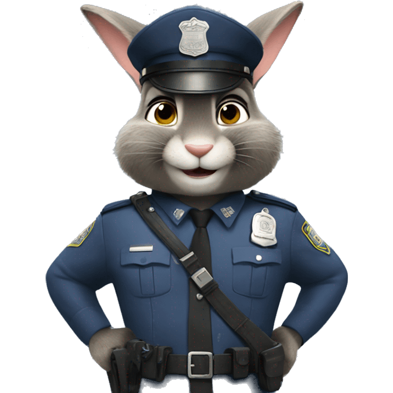 zootopia cop rabbit emoji