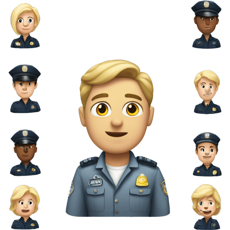 Uma cabine policial e espacial  emoji