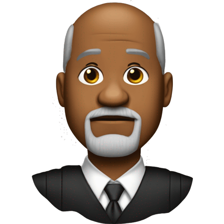 Uncle phil of fresh prince of bell air as a judge giving a guilty verdict emoji