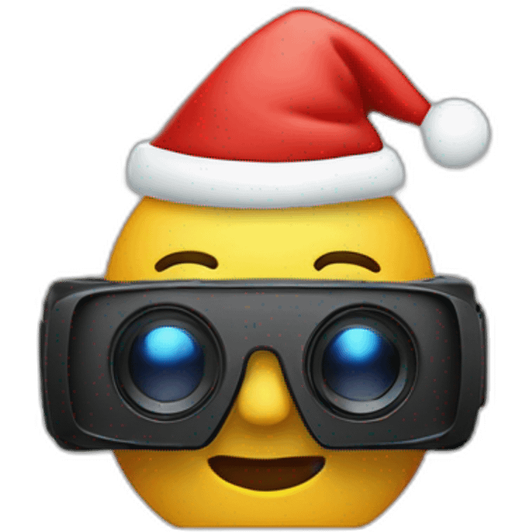 vr stereo camera christmas emoji