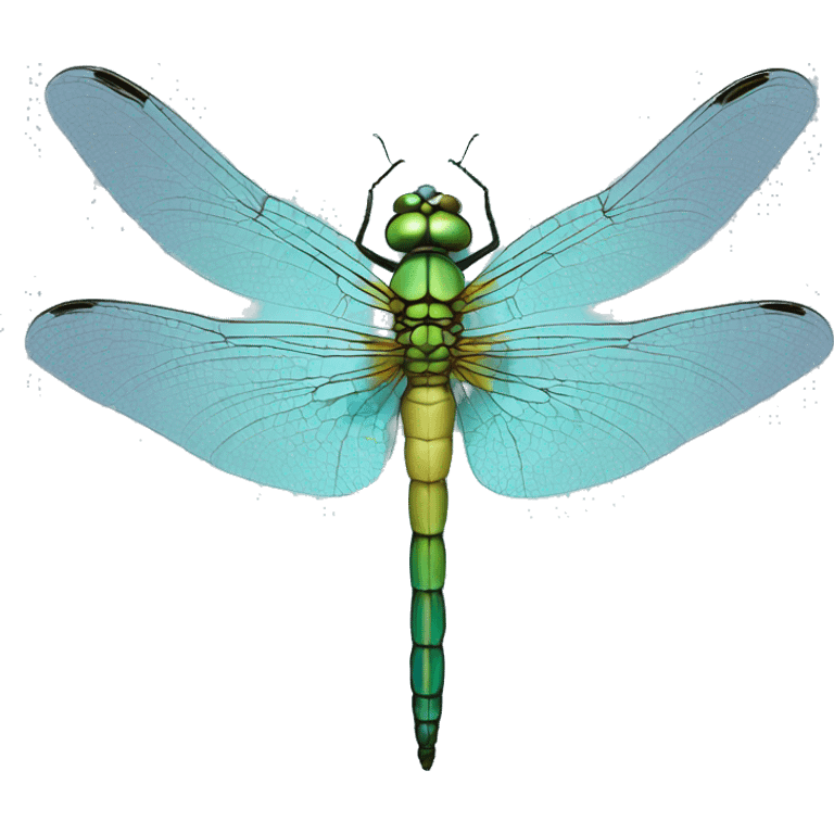 psychic dragonfly top view emoji